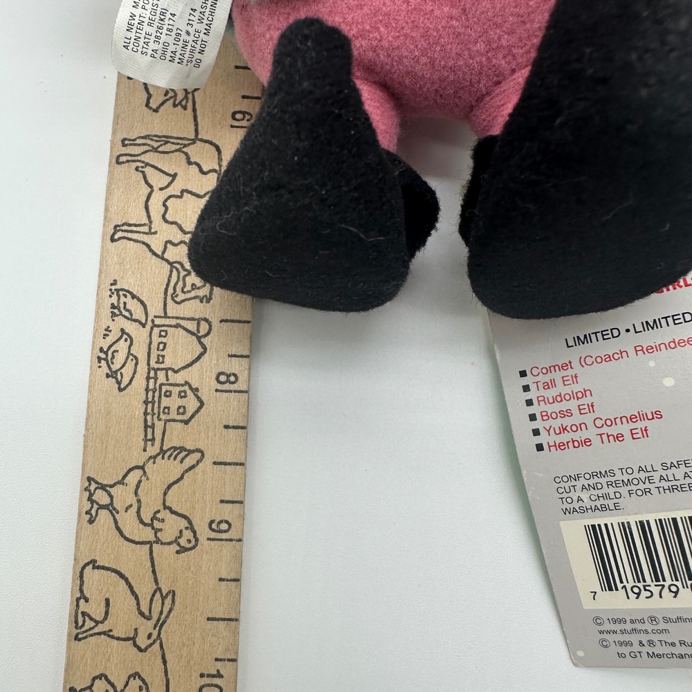 Stuffins Herbie the Elf Plush 1999 Rudolph Misfit Toys Spotted Elephant CVS 7.5" - Picture 13 of 13